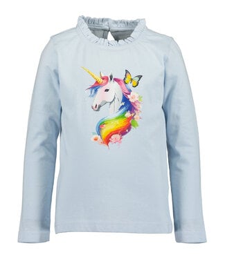 Blue Seven Longsleeve lichtblauw unicorn