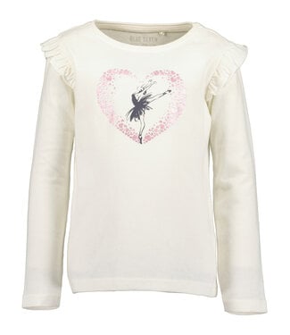 Blue Seven Longsleeve ecru hart ballerina