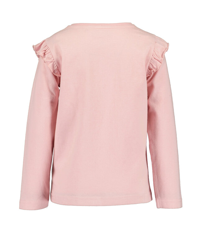 Blue Seven Longsleeve roze hartjes strikje