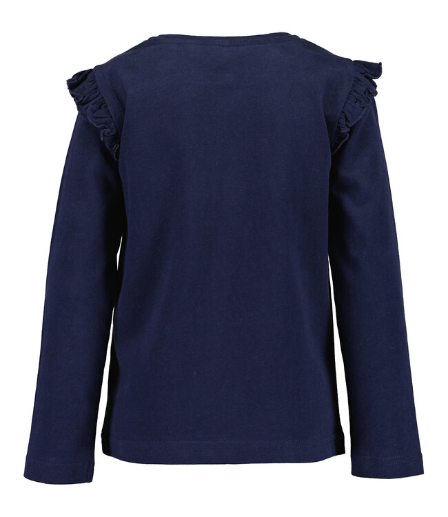 Blue Seven Longsleeve donkerblauw ballerina schoentjes