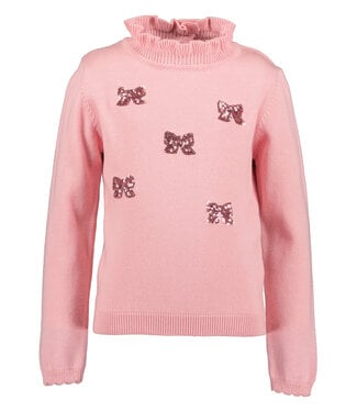 Blue Seven Trui woven roze strikjes
