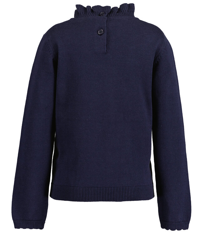 Blue Seven Trui woven donkerblauw strikjes