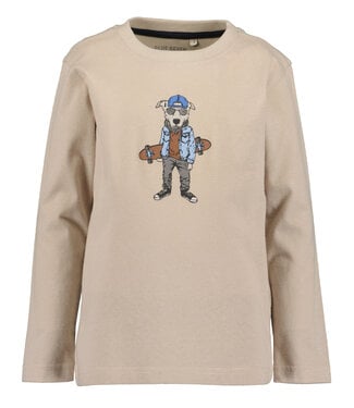 Blue Seven Longsleeve beige dog skater