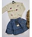 Blue Seven Rok laagjes jeanskleur