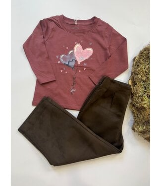 name it Longsleeve hearts bordeaux