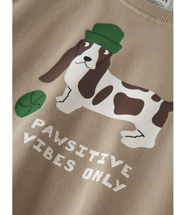name it Sweater beige Paw vibes