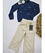Blue Seven Trui woven donkerblauw strikjes