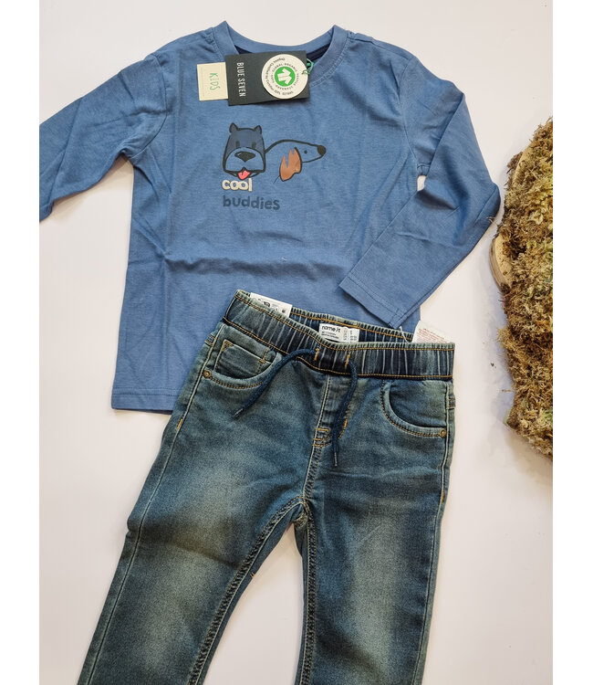 Blue Seven Longsleeve Jeansblauw cool buddies