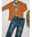 Blue Seven Longsleeve lichtbruin boxer dog