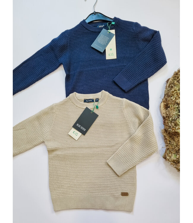 Blue Seven Trui woven donkerblauw boys