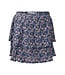 No Way Monday Rok met short autumn flowers blauw roze