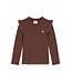 B-Nosy Longsleeve Tonya bruin glitter