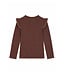 B-Nosy Longsleeve Tonya bruin glitter