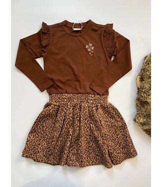 B-Nosy Jurk Dawn leopard bruin