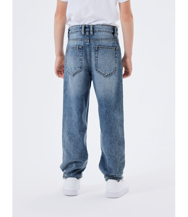 name it Jeans Ryan Medium Blue straight fitting