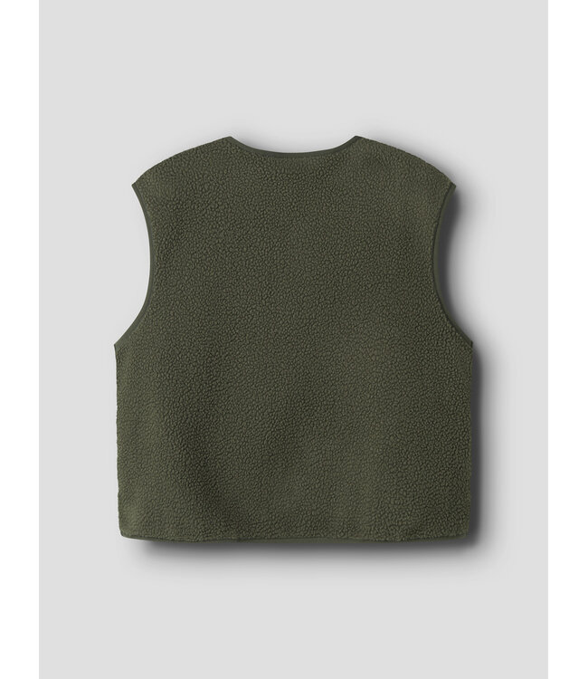 name it Teddy Waistcoat Fowine Olive