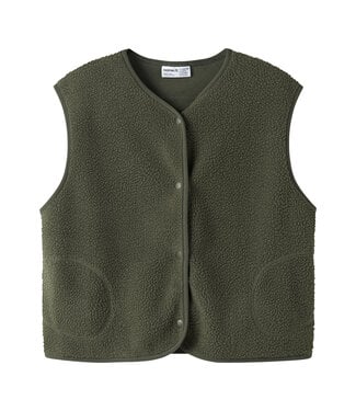 name it Teddy Waistcoat Fowine Olive