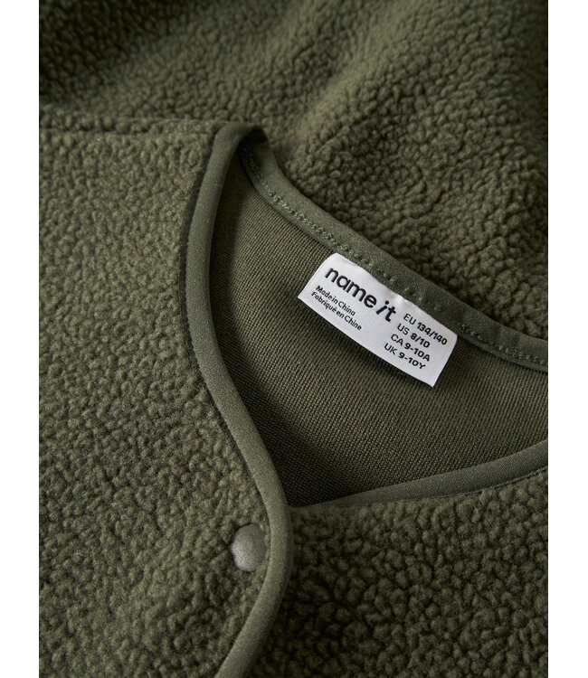 name it Teddy Waistcoat Fowine Olive