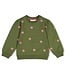 Jubel Sweater Olijf Moon Flowers