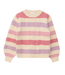 s.Oliver Knit gestreept faux fur licht beige