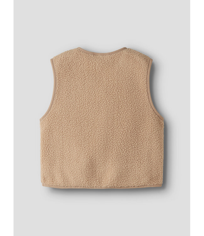 name it Teddy Waistcoat Miel Beige