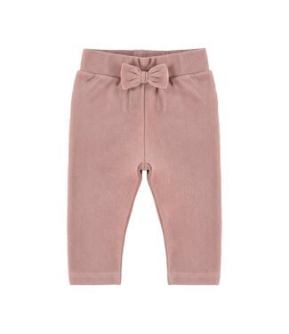 Dirkje Velvet broek roze met strik