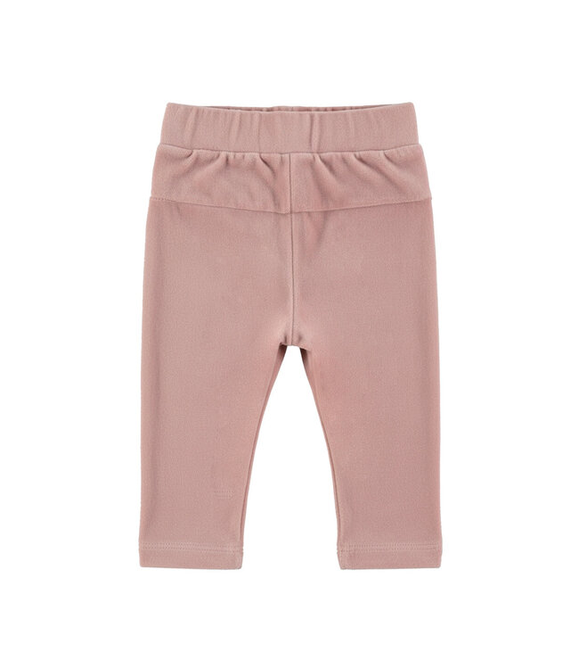 Dirkje Velvet broek roze met strik