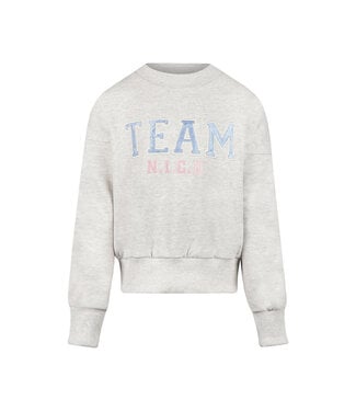 No Way Monday Sweater Lichtgrijs Team
