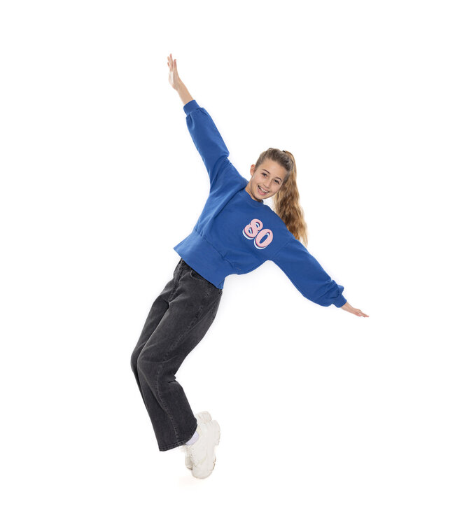 No Way Monday Sweater Kobalt blauw Amour