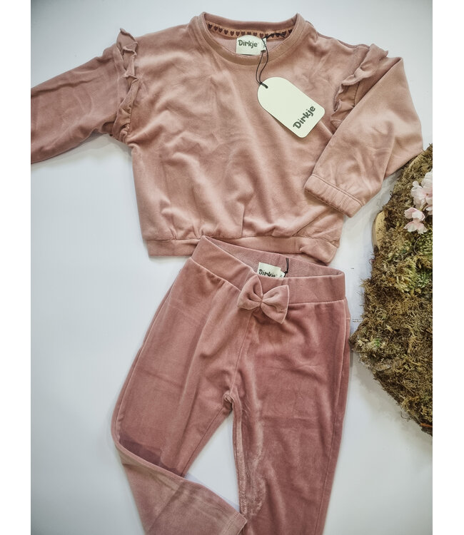 Dirkje Sweater roze velvet