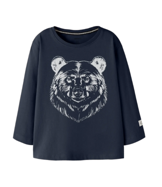 name it Longsleeve special bear donkerblauw