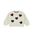 Dirkje Sweater Love ecru met hartjes
