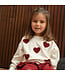Dirkje Sweater Love ecru met hartjes