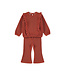 Dirkje Velours set Flared Rosewood