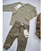 Dirkje Longsleeve gestreept beige Mini