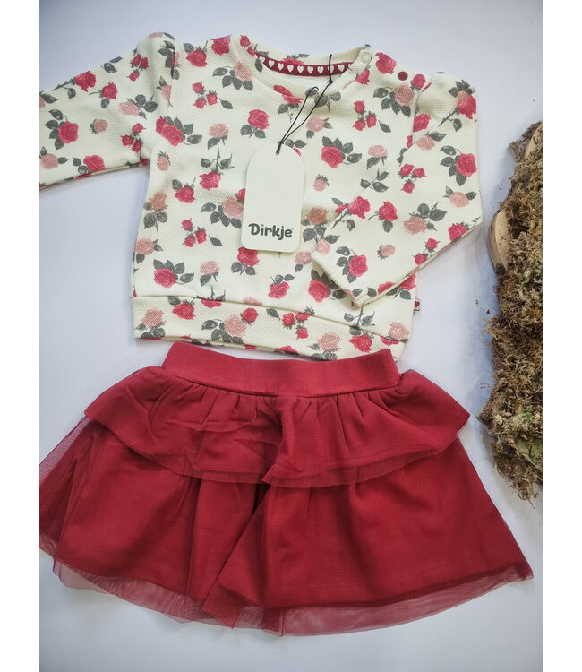 Dirkje Sweater ecru roses
