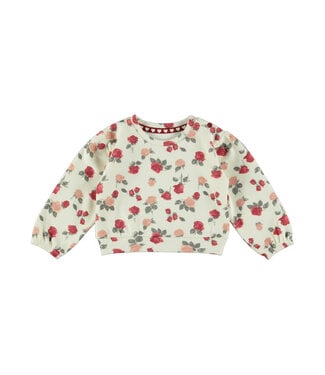 Dirkje Sweater ecru roses