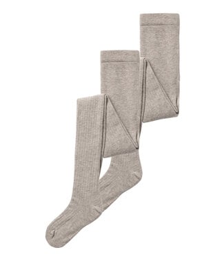 name it 2-pack kousenbroek rib Beige melange