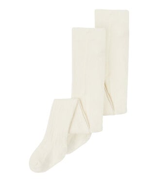 name it 2-Pack Kousenbroek rib Ecru