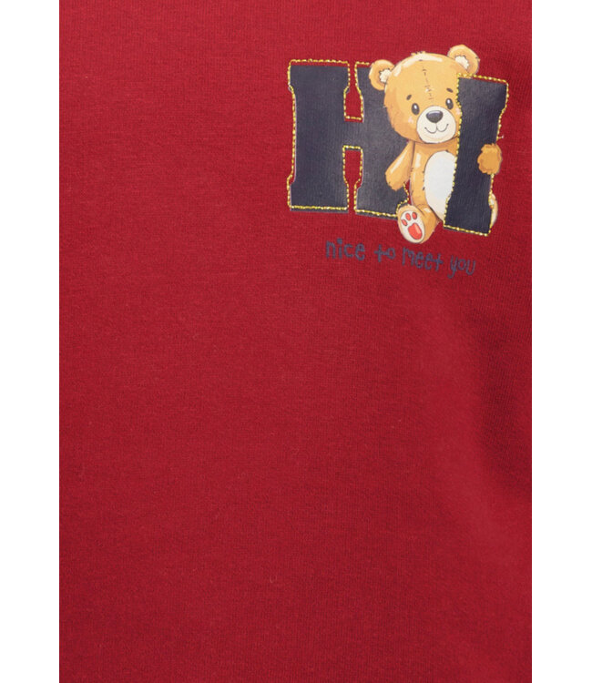 Blue Seven Trui Bordeau Bear Hi