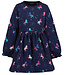 Blue Seven Jurk Unicorn donkerblauw