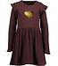 Blue Seven Jurk bruin goud hart