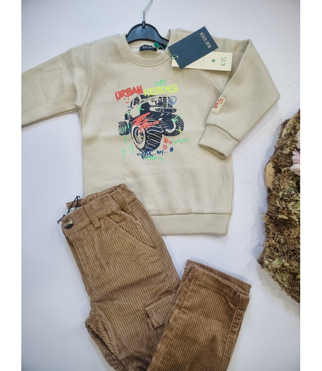 Blue Seven Sweatshirt ecru Urban Heroes Monstertruck