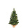 kunstkerstboom Lawson met jute H90 cm met 40 LED lampjes