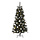 kunstkerstboom Voss H185 cm met 140 LED lampjes en ornamenten zilver/mintgroen