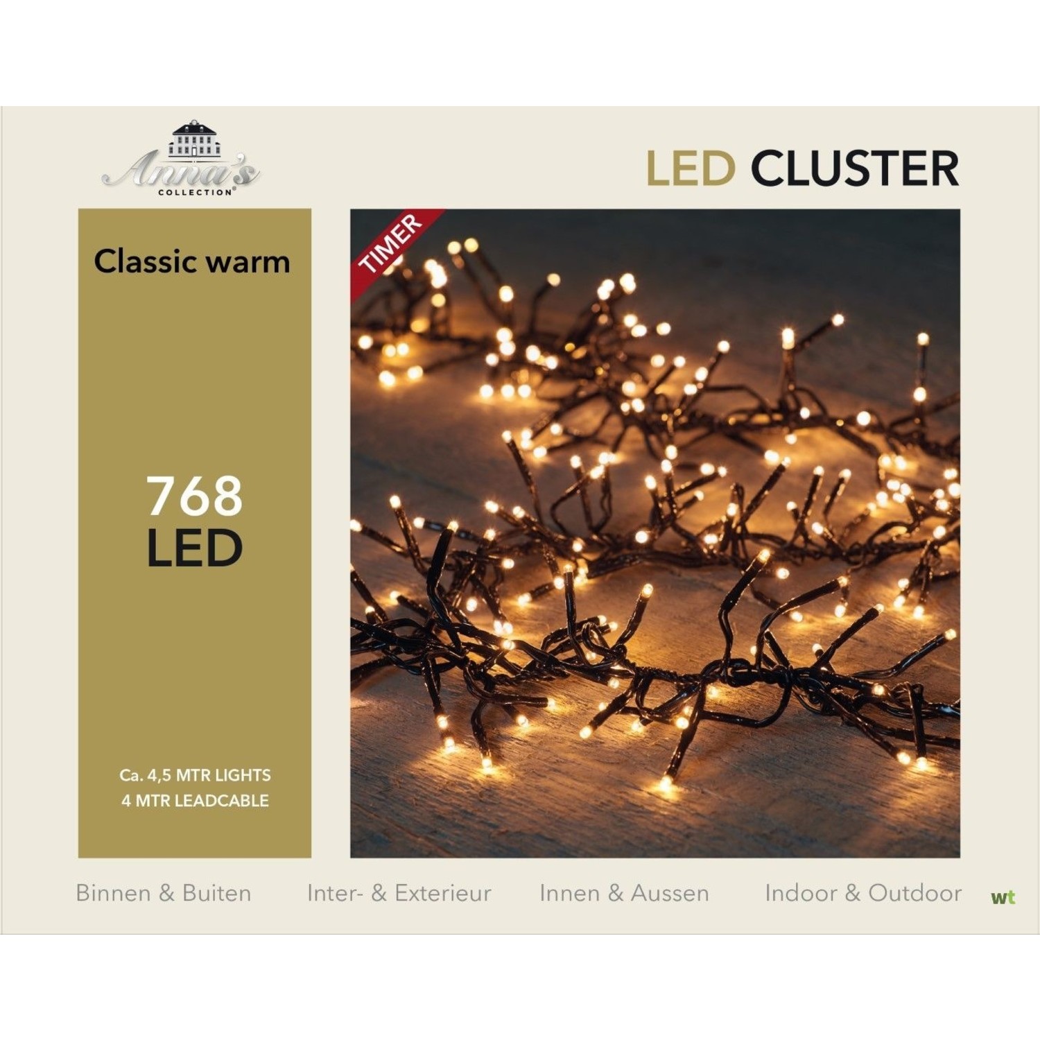 Deskundige Ijdelheid Renaissance Anna's Collection clusterverlichting klassiek warm 768 LED 4,5 m - Uw Kerst  Specialist