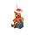 ornament Pooh 3D zittend metallic