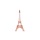 kerstornament Eiffeltoren rosé goud 3D plastic