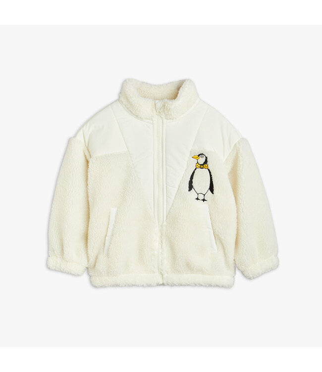 Mini Rodini Penguin pile zip cardigan