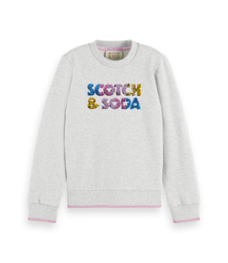 Scotch & Soda Regular-fit sequin artwork sweatshirt